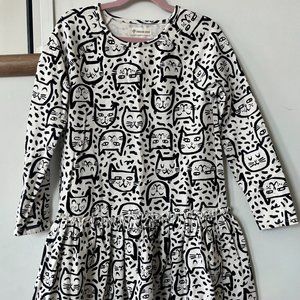 Tucker + Tate Dress | Black & White Cat Dress | Size 10 | Gently Worn